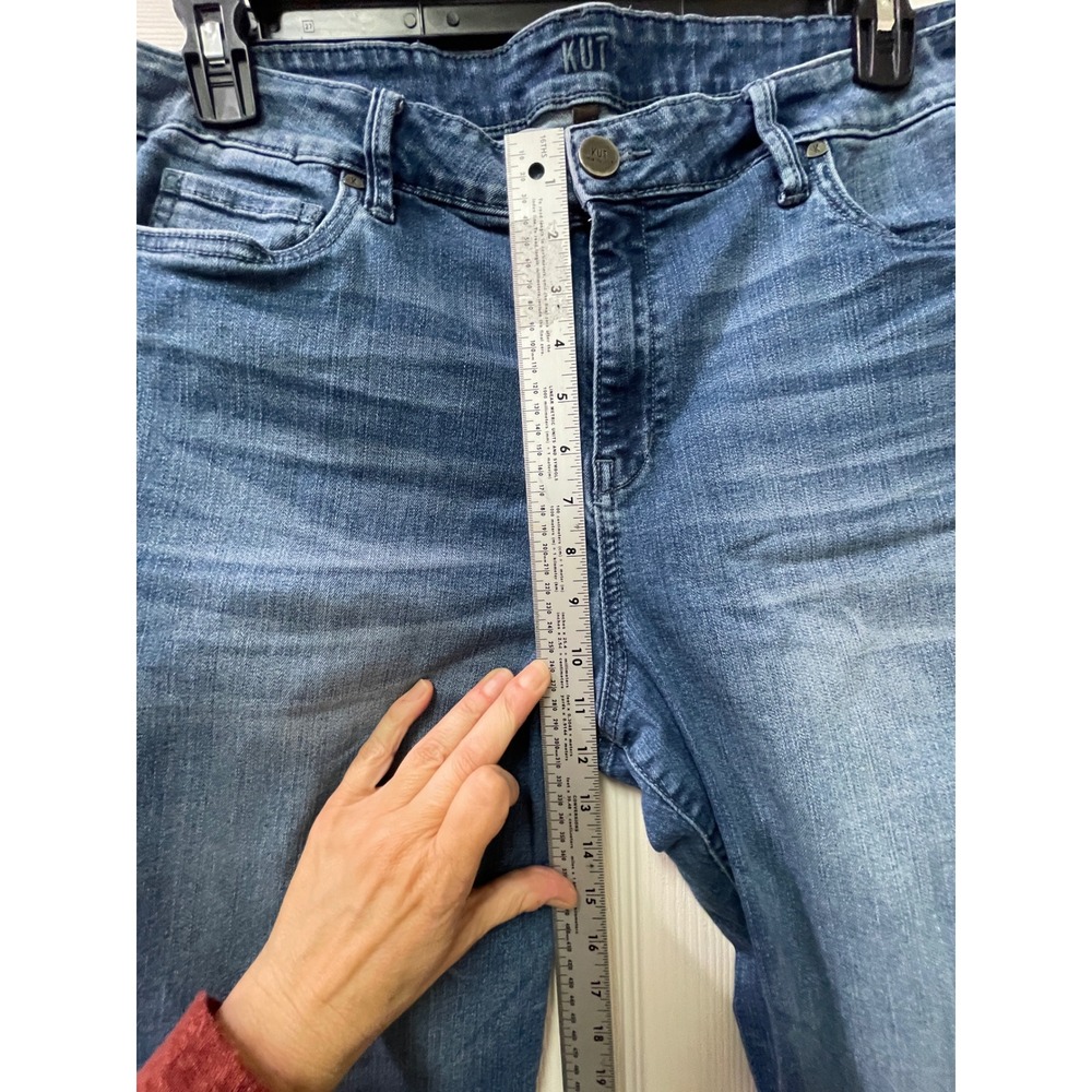 Kut from the Kloth Jeans Womens 16 Blue Stretch Straight Leg Denim - Picture 13 of 17